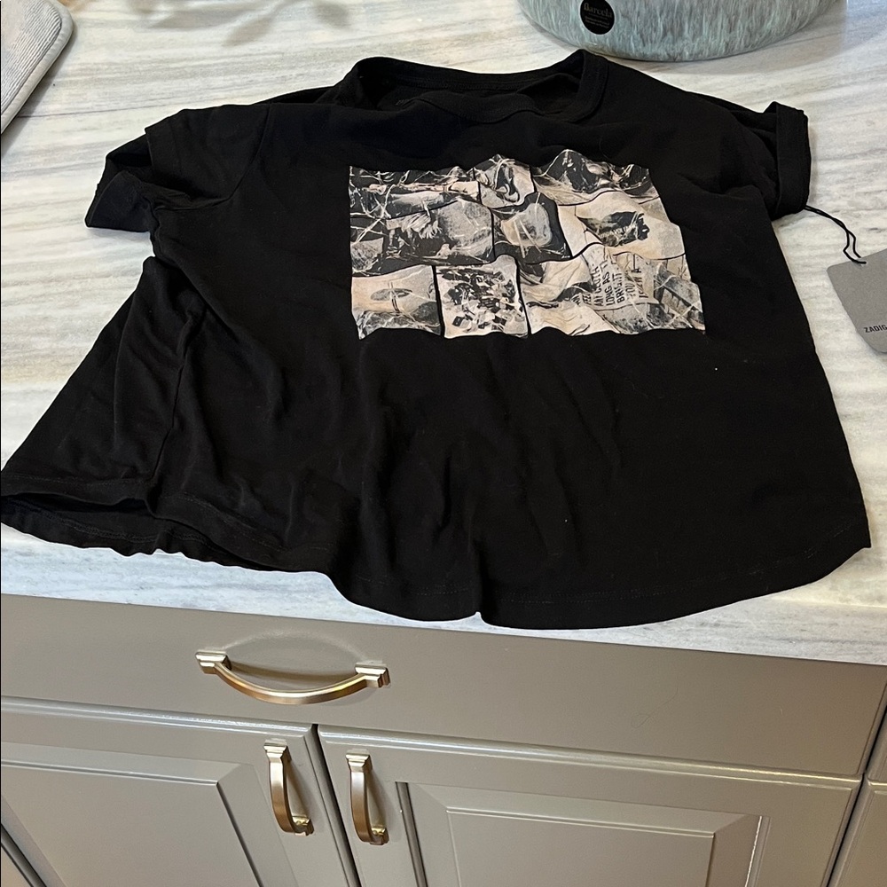 Zadig & Voltaire Black Graphic T-Shirt